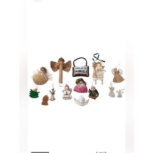 14 VINTAGE ANGEL ORNAMENTS